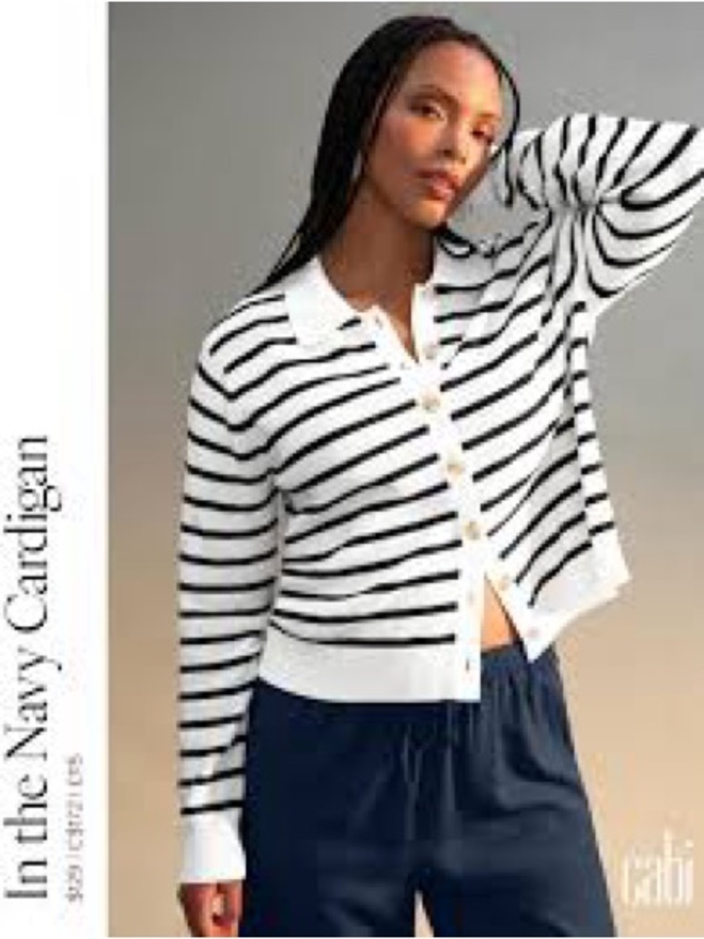 cabi 5041 In The Navy Cardigan Large SOLD OUT